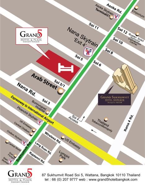 Grand 5 Hotel & Plaza Sukhumvit Bangkok 18